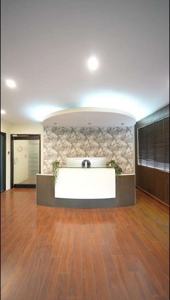 Reception desk at AB Workspace